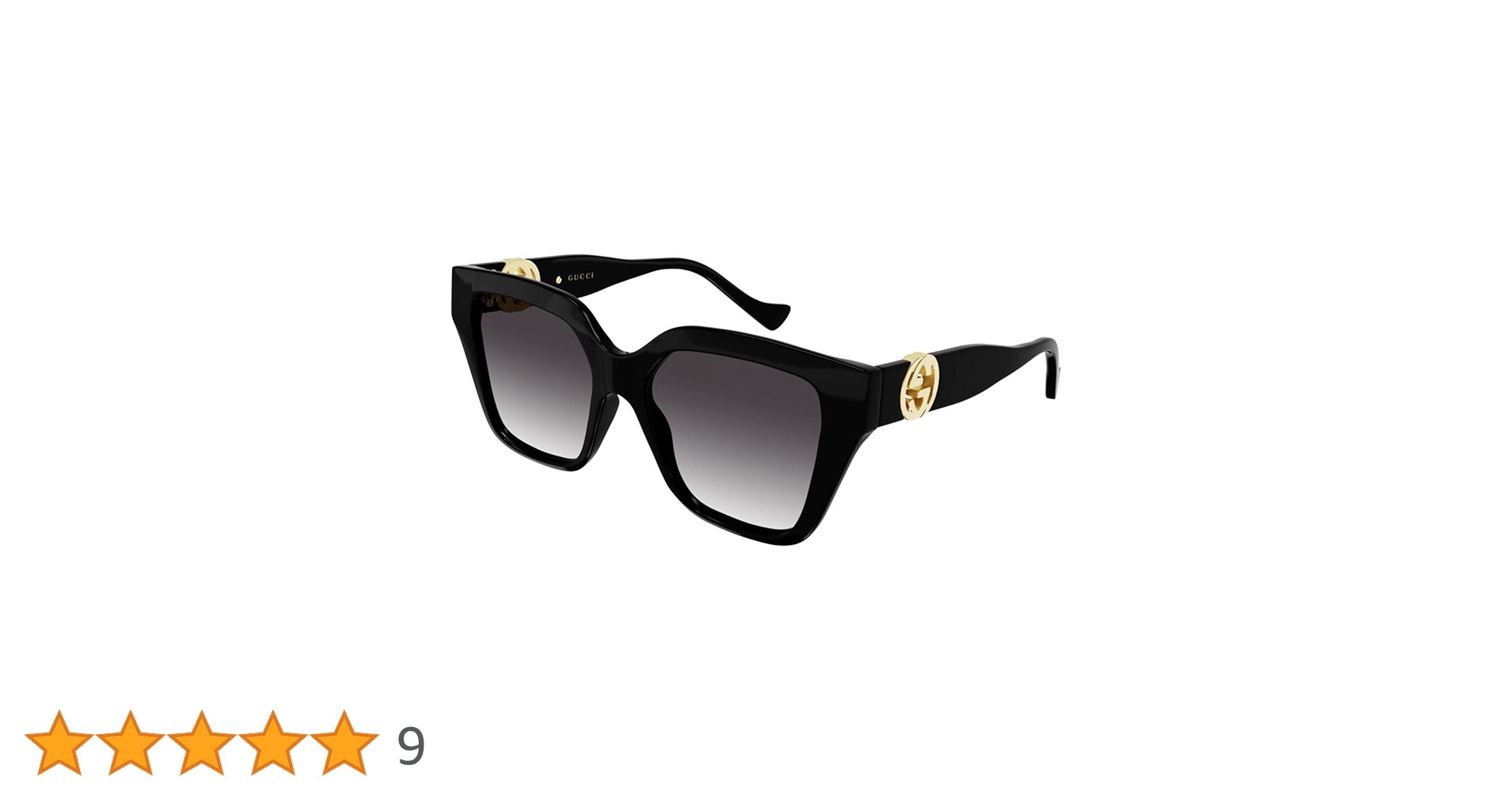 Amazon | Gucci GG1023S ブラック/グレー シェード 54/17/140